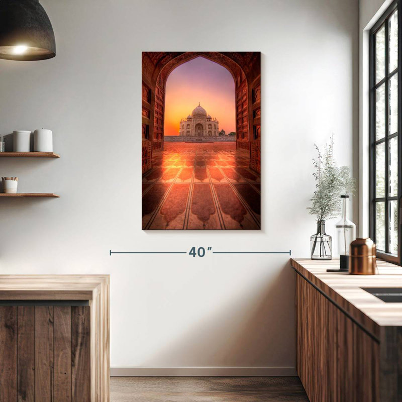 Aime Taj Mahal au lever du soleil, H 39 po x l 26 po
