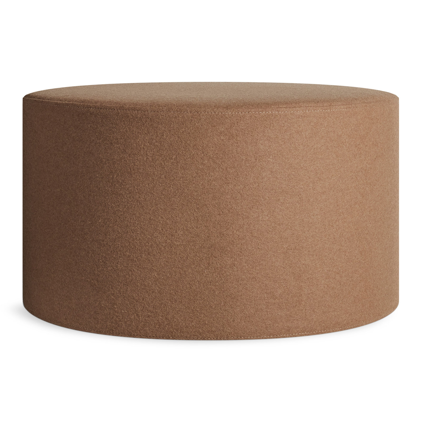 Bumper Upholstered Ottoman, Brown