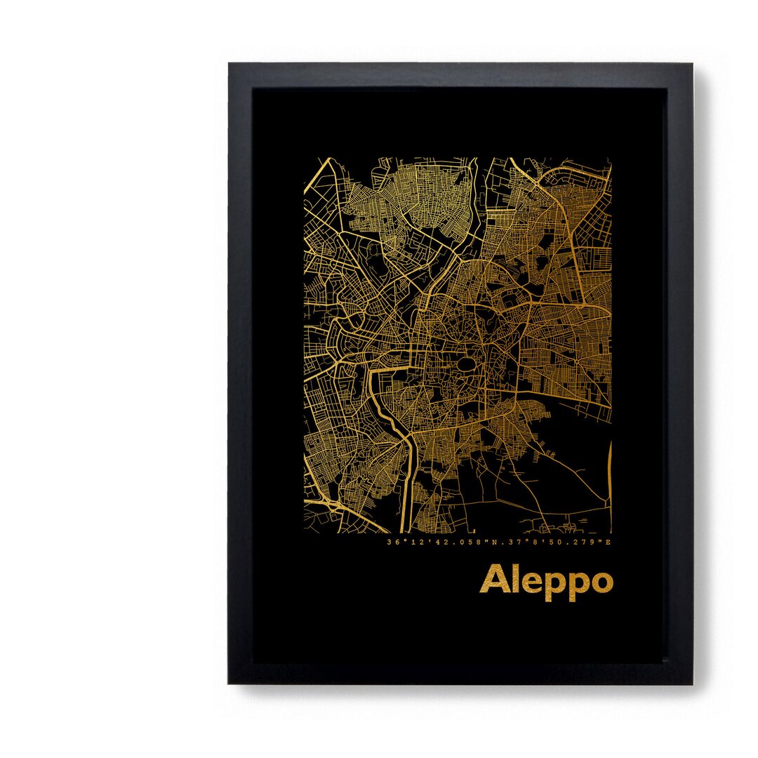 Gerahmter Grafikdruck Aleppo