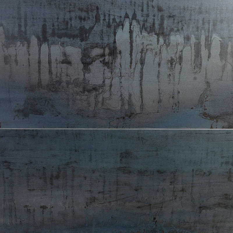 Angela Harris Inspira Oxide Metallic Blue 24X48 Matte Porcelain Tile