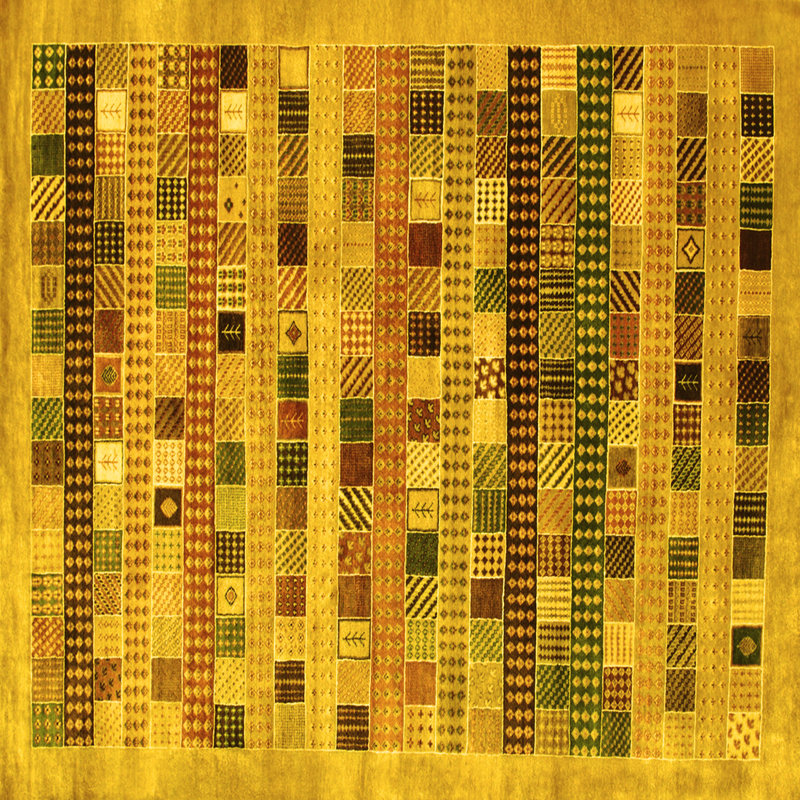 Performance Abstract Indoor Rug, Square 5'