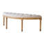 Banc rembourré beige
