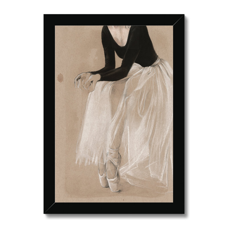 Ballet Study I by Jennifer Paxton Parker - Painting, 34cm H x 24cm W, Black Framed Paper Print