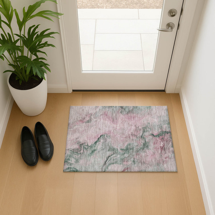 Premium Machine Washable Slesnick AMF1680 Abstract Rug