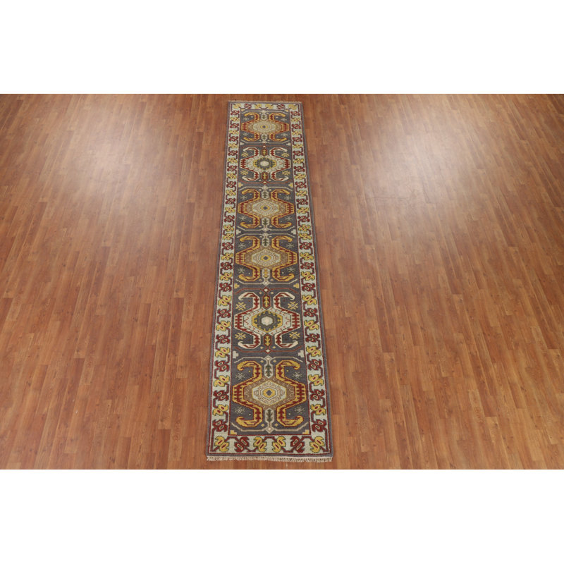 Tapis de couloir géométrique traditionnel 3 x 12