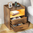 Table de chevet 2 tiroirs l 17,7 po
