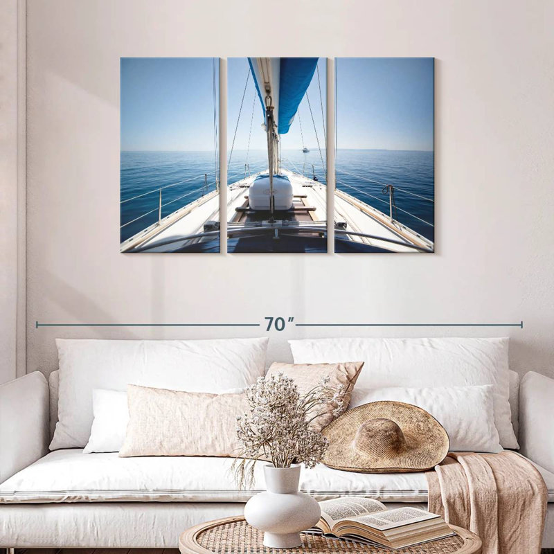 Mehar View Aboard A Yacht, 28" H x 45" W