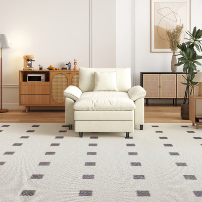 Canapé simple avec repose-pieds
