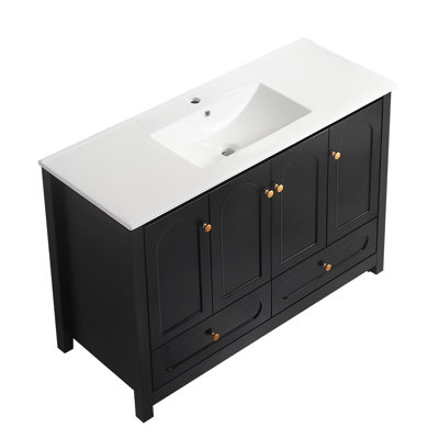 Ensemble de meuble-lavabo 48 po avec lavabo en céramique
