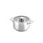 Gourmet Sauce Pan with Lid 7.87" - 6 Pieces - Stainless Steel