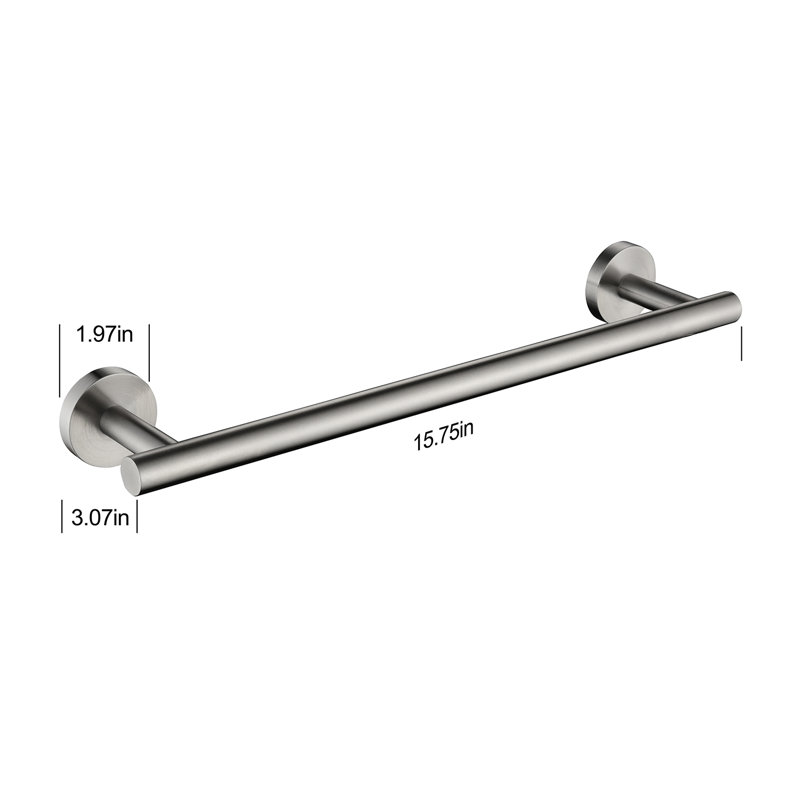 Gold 6 - Piece Bathroom Hardware Set, Silver