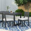 Outdoor Armless Dining Chairs with Water-Resistant Cushions (Set of 2)-1392685841