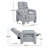 31.25" Upholstered Push Back Recliner - Single Sofa, Adjustable Backrest, Living Room-1083228393