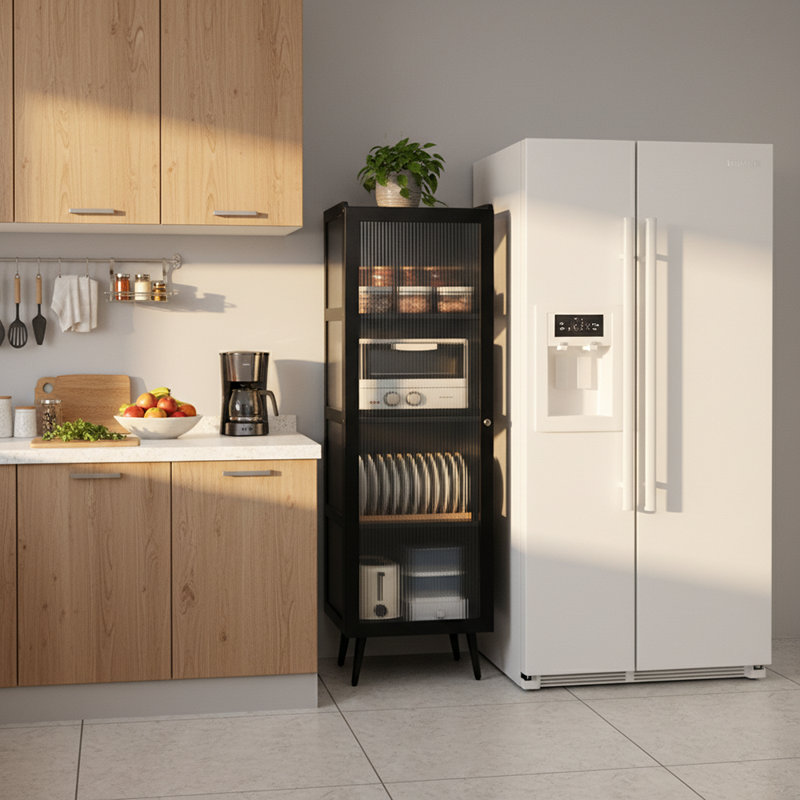 Iron Rectangle Accent Cabinet