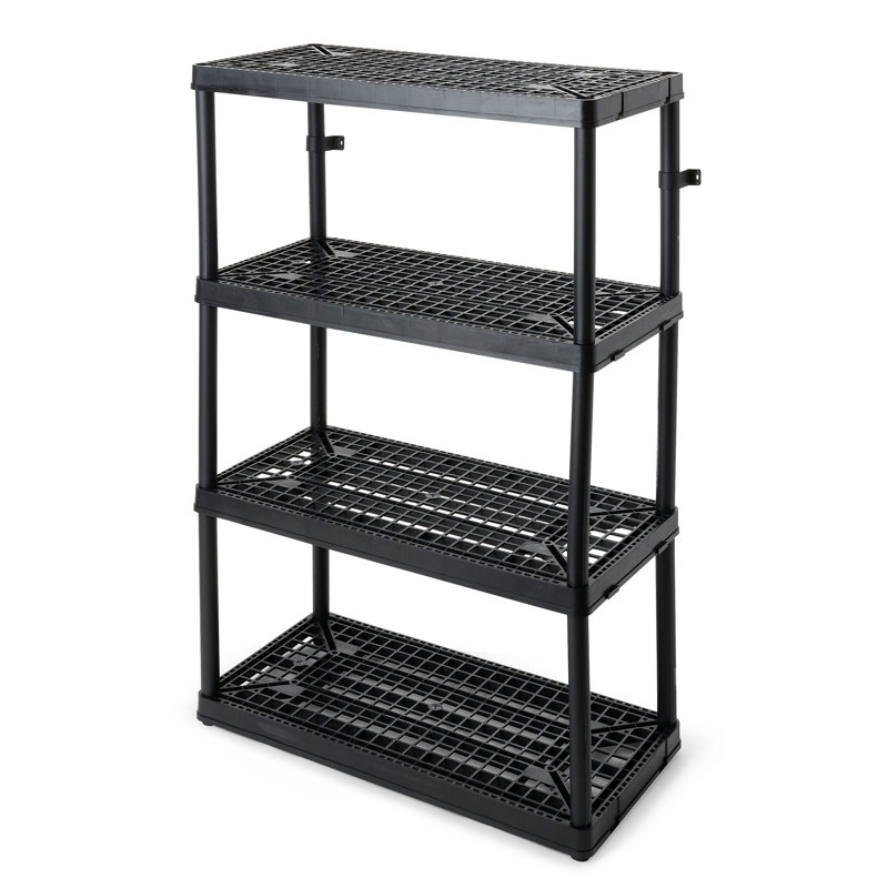 36'' W Plastic Storage Rack, 54.5" H x 36" W x 18" D