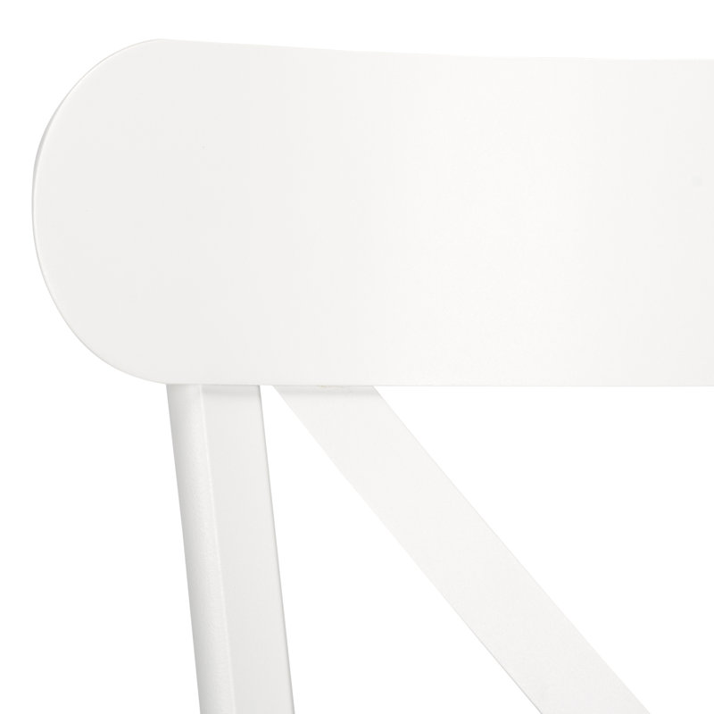 Core Cross Back Chair Set Of 2, White