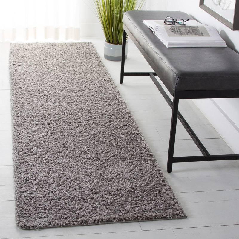 Barnabas Solid Colour Hand Woven Area Rug, Runner 66 x 244 cm