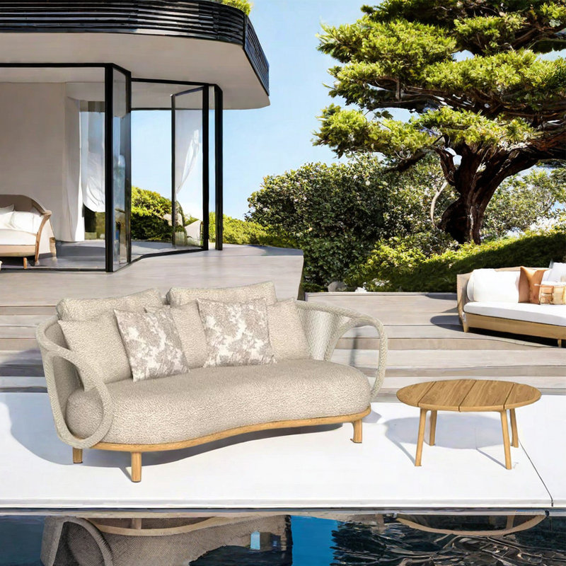 Ensemble de canapé de patio Courtyard, Beige