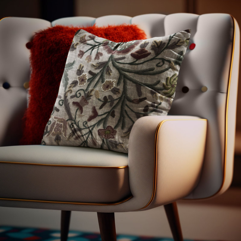 Coussin Plutus Whispering, H 20 po x l 30 po, Forme rectangulaire