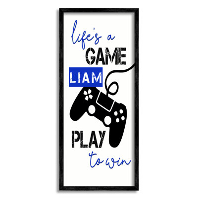 Art mural personnalisé Life's A Game cmw-125