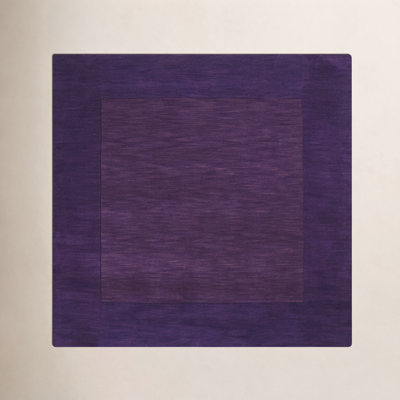 Dolma Dark Plum Hand-Woven Wool Rug