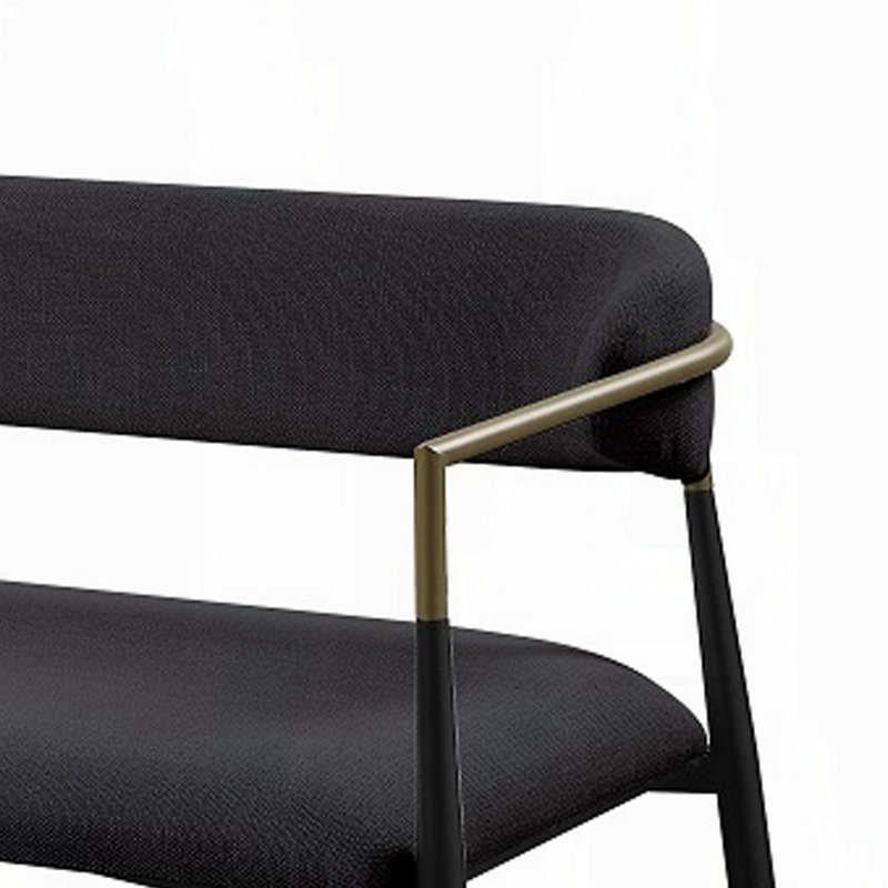 Banc avec revêtement, Noir