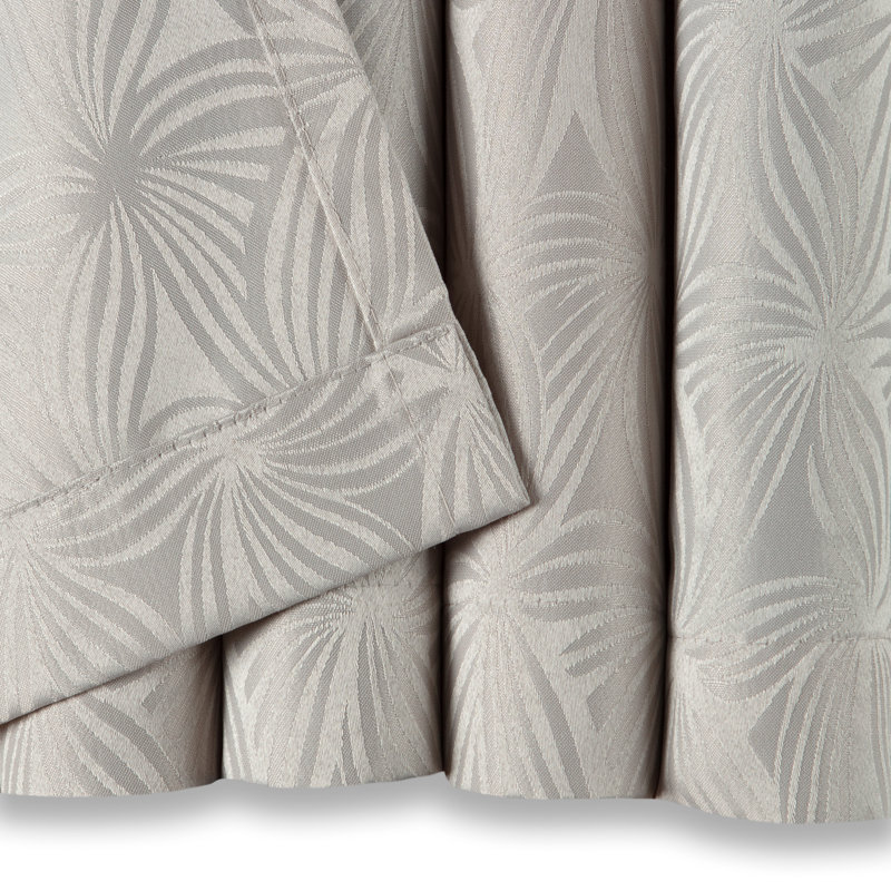 Panneaux de rideaux simples obscurcissant avec passe-tringle, Beige, l 52" x L 84"