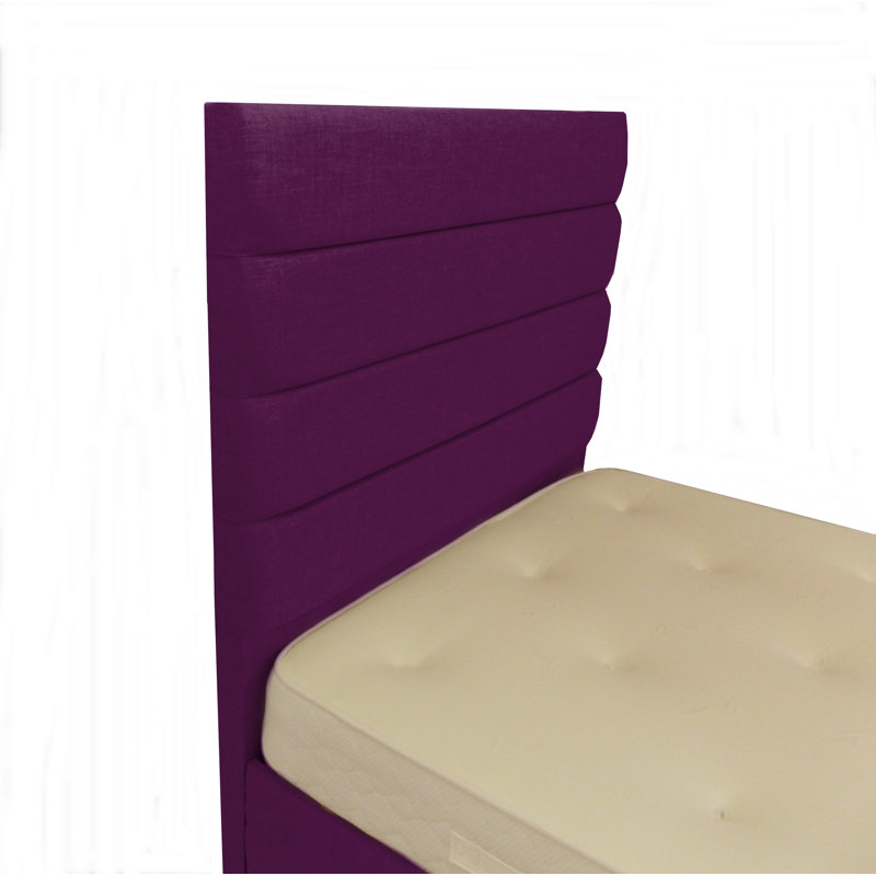 Upholstered Bed, Double (4'6), Plum