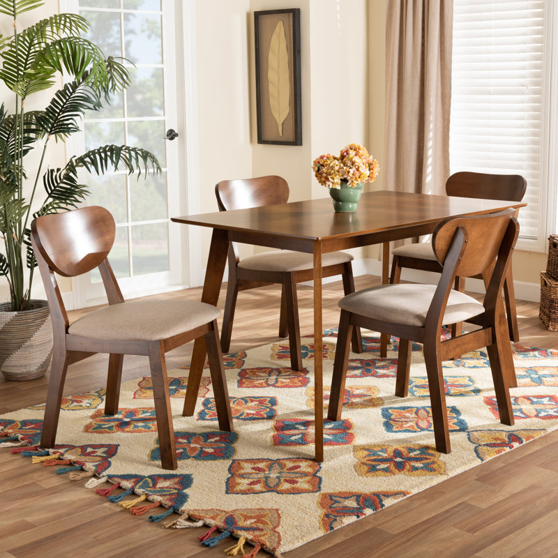 Ensemble repas 5 pièces Hesham, Beige