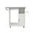 Foldable Ironing Board Cart On Wheels - Space-Saving Rolling Ironing Station With Storage Shelf