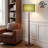 61” Nordic Solid Wood Floor Lamp with Linen Drum Shade, Walnut Finish Rubberwood Base, E26 Socket, Foot Switch, Ul Listed-697690717