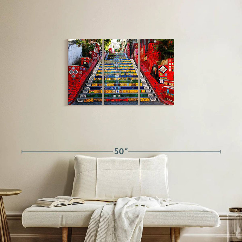 Sebbie Escadaria Selaron, 20" H x 33" W