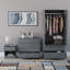 Maybery 3 Piece Bedroom Set (1 Drawer Bedside Chest, 4 Drawer Chest, 2 Door 2 Drawer Wardrobe), (4)-1298806509