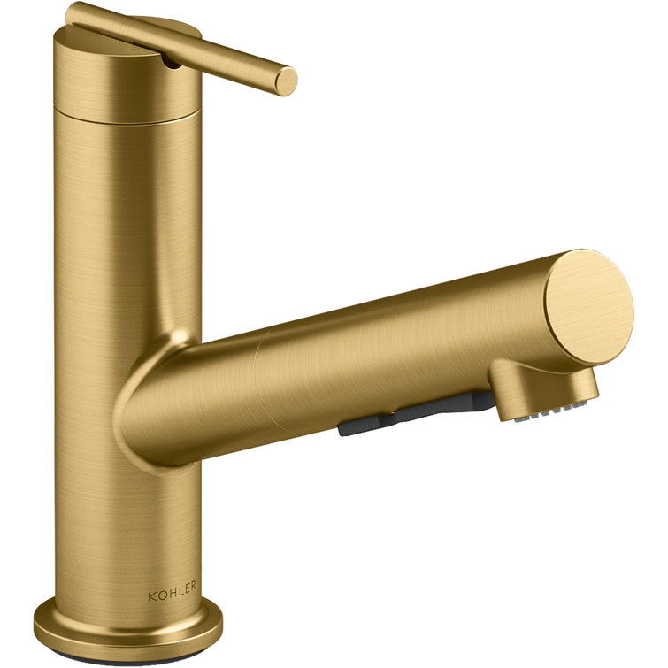Crue Pull-Out Kitchen Sink Faucet, Pull-Out Laundry Faucet with Three-Function Sprayhead