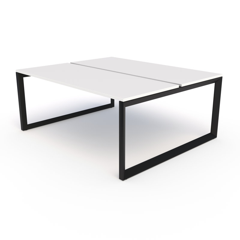 Pivit Benching Workstation, 30" H x 48" W x 48" D, White/Black