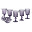 6 pièces 8 oz Hillyer Ensemble de verres à pied en verre