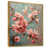 Toile avec cadre flottant or