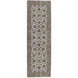 Wool Oriental Area Rug in Ivory/Light Green