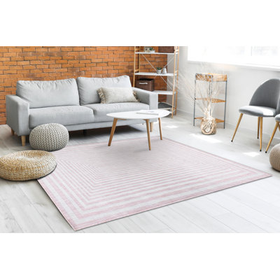 Paulisha Geometric Flatweave Area Rug