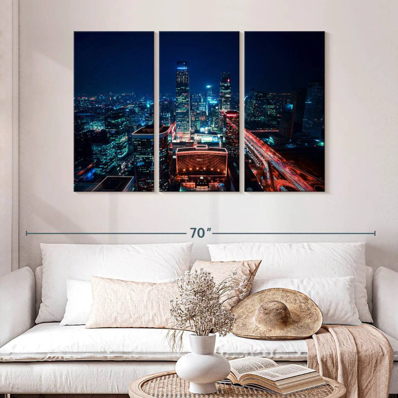 Beijing CBD Night, 32" H x 50" W