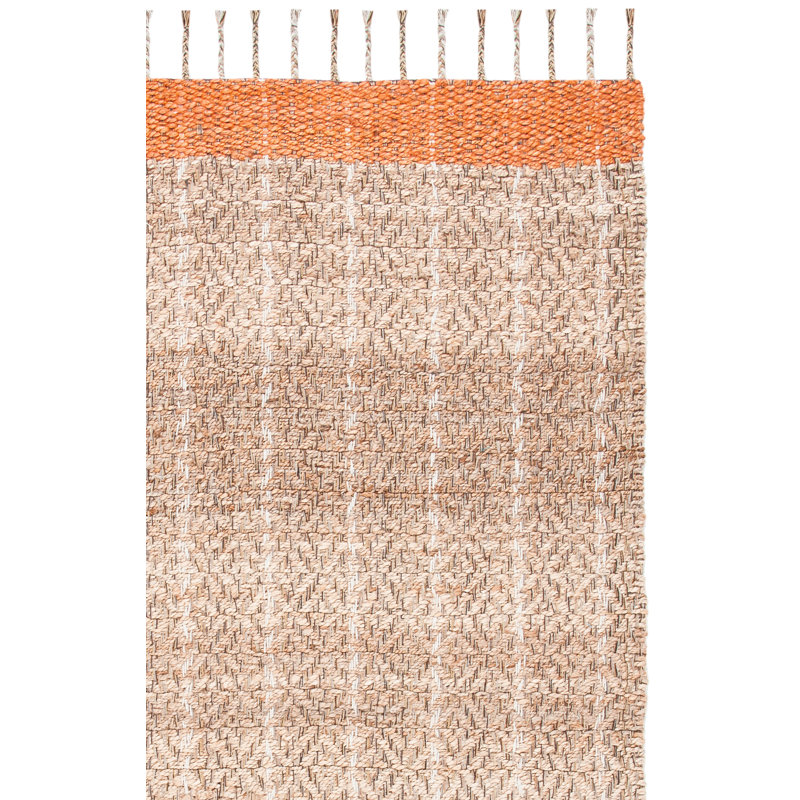 Bering Hand Woven 0.8 Jute 0.2 Cotton Southwestern Rug, Rectangle 5' x 8'