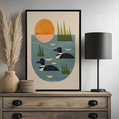 Loon Lake By Renea L Thull Art Print