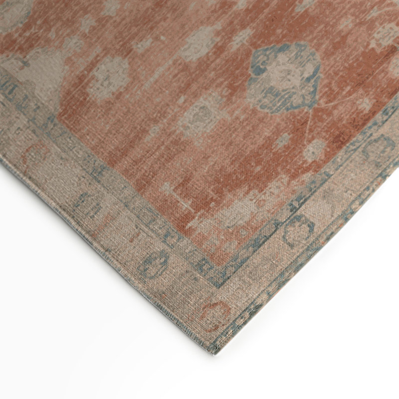 Tapis intérieur et extérieur brun Overdyed