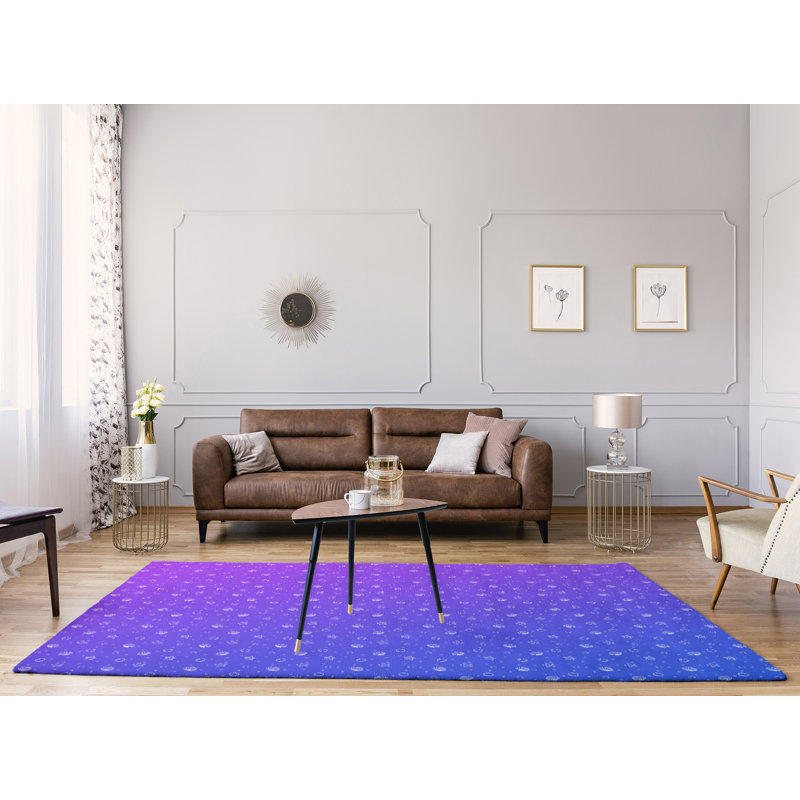 Tapis de zone mauve coquillage, Rectangle 8 pi x 10 pi