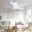Ventilateur de plafond encastré 41 po à 5 pales avec lumière et télécommande / application-1198543828-1239528101