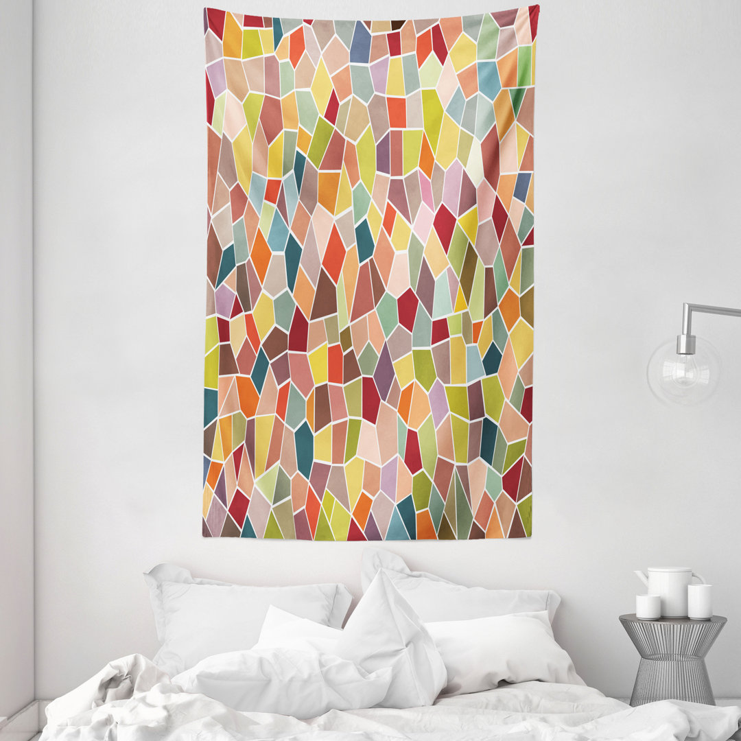 Wandteppich, Motley Retro Mosaic, Bunt, Mehrfarbig