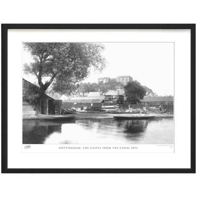 Nottingham, The Castle From The Canal 1893 - Single Picture Frame Print