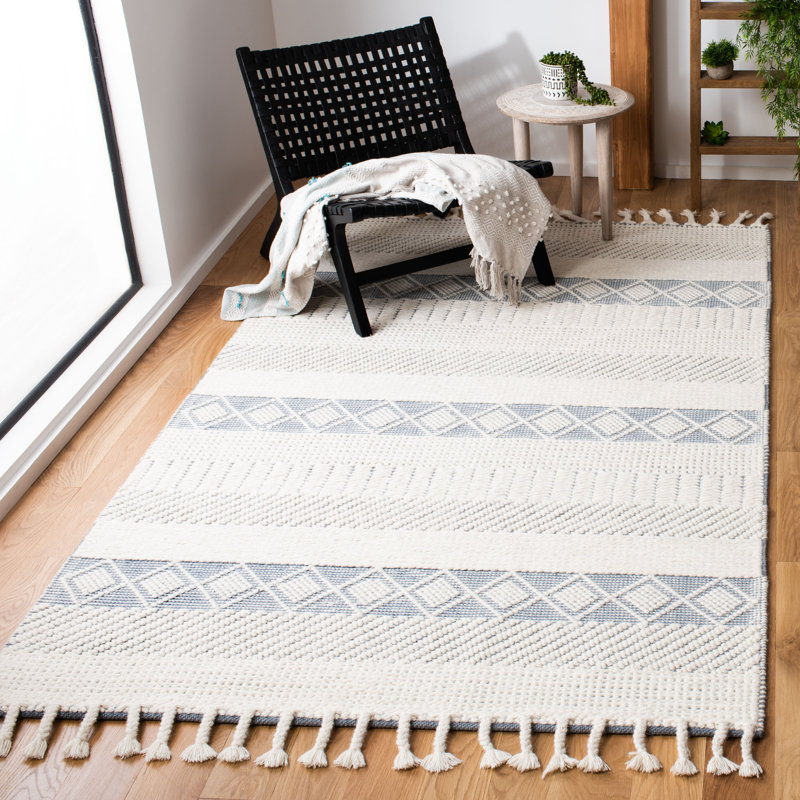 SunPrairie Hand Woven Wool Southwestern Rug, Rectangle 8' x 10'