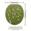 Ensemble de 3 tapis de salle de bain Green Daisy Meadow Cottagecore Home