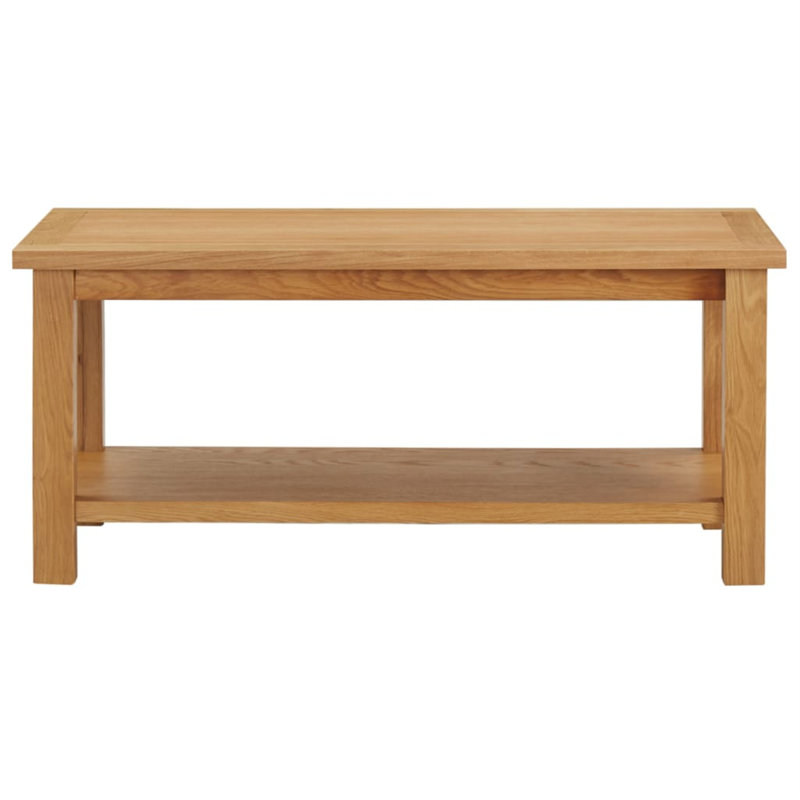 McLemoresville Solid Wood Frame Single Coffee Table with Storage, 15.7" H x 35.4" L x 17.7" W, Dark brown